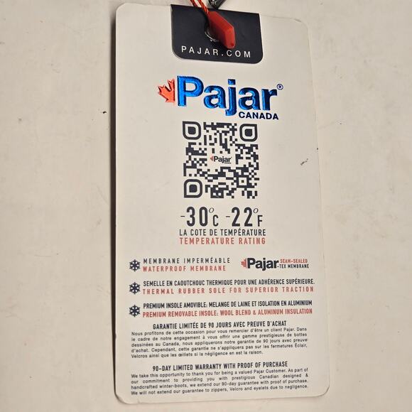 NEW Pajar Alina Waterproof Insulated Lace-Up Zip Side Boot , EU 38, US 7-7.5 - Picture 10 of 16